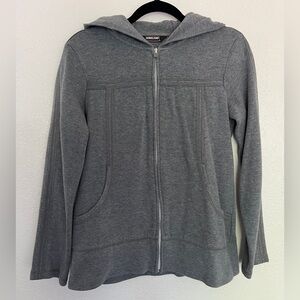 Kirkland Gray Zip Up Hoodie Thick Double Knit Hooded Jacket